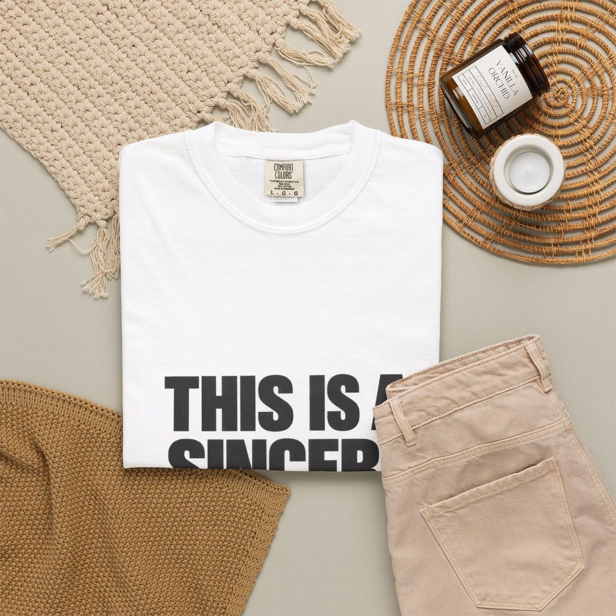 Graphic T-Shirt — "This Is A Sincere Lame-Ass Job" Bold Statement Tee