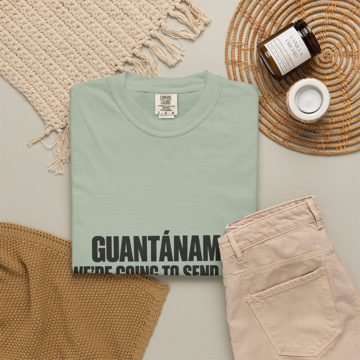 T-Shirt — "GUANTÁNAMO? WE'RE GOING TO SEND YOU TO JERUSALEM" Bold Statement Tee