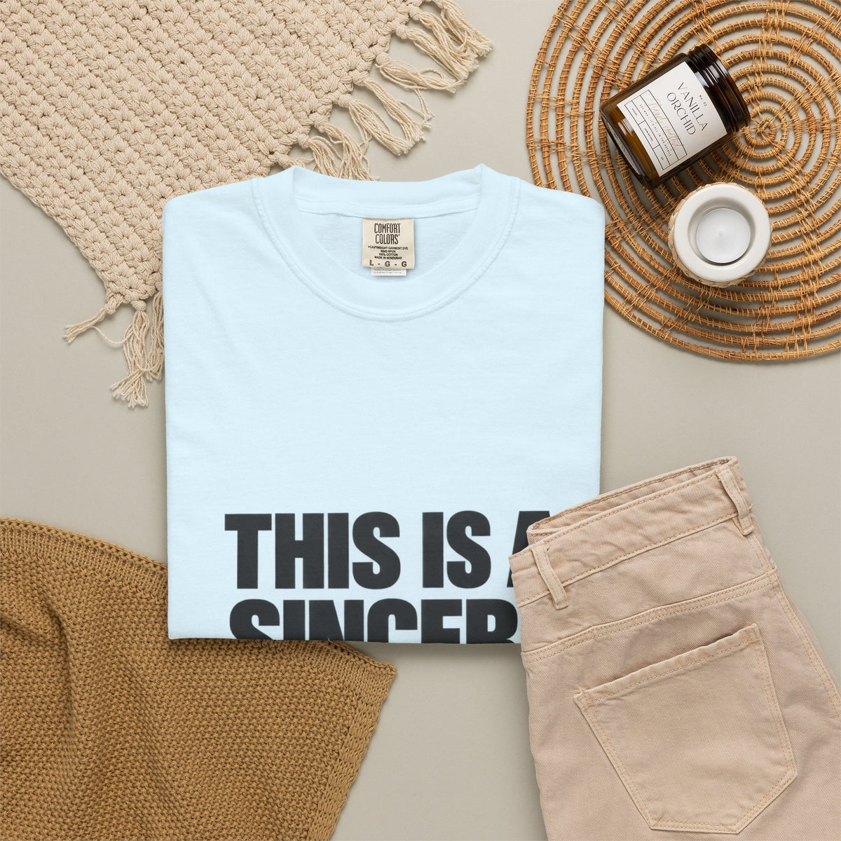Graphic T-Shirt — "This Is A Sincere Lame-Ass Job" Bold Statement Tee