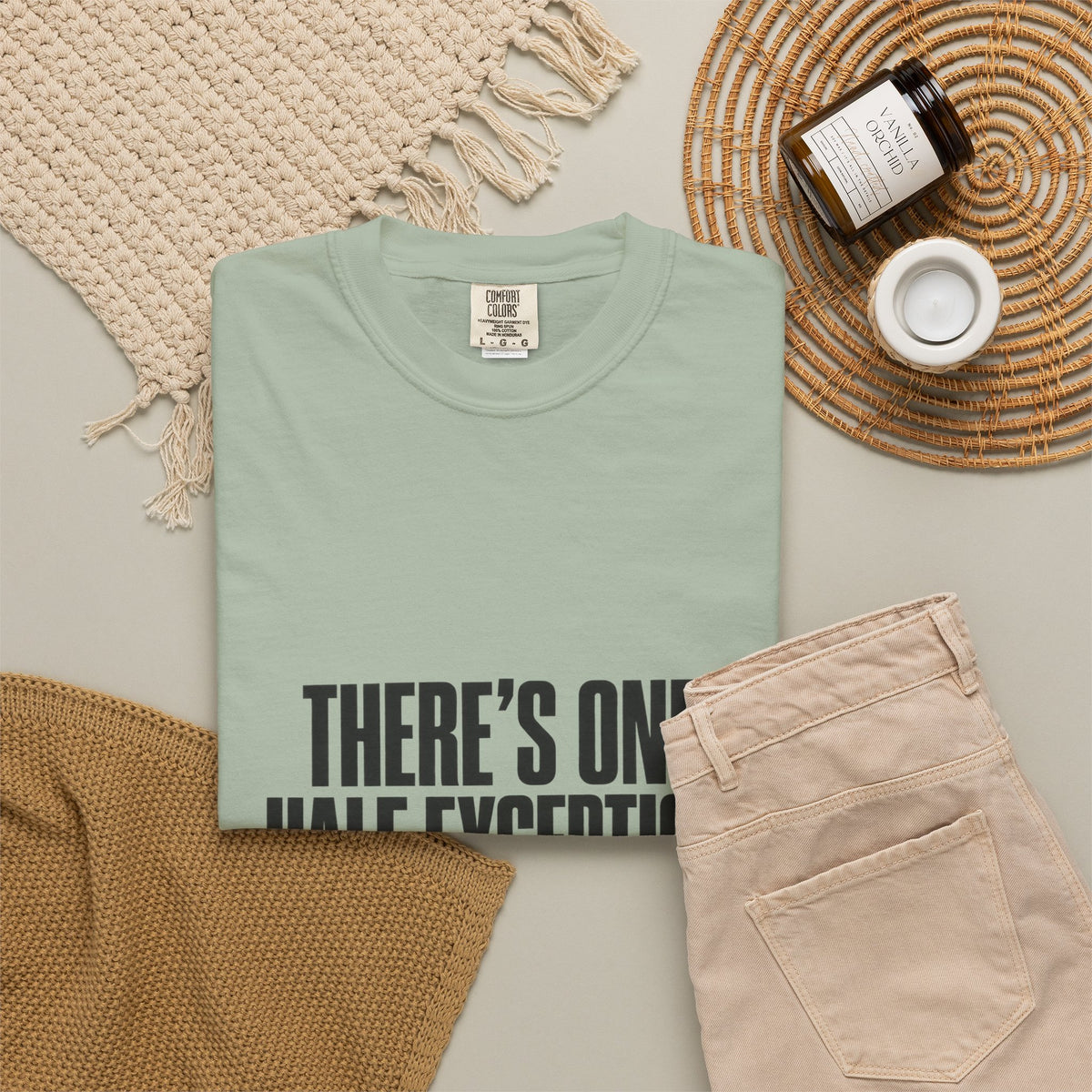 T‑Shirt — "There's One Half Exception" Retro Statement Tee