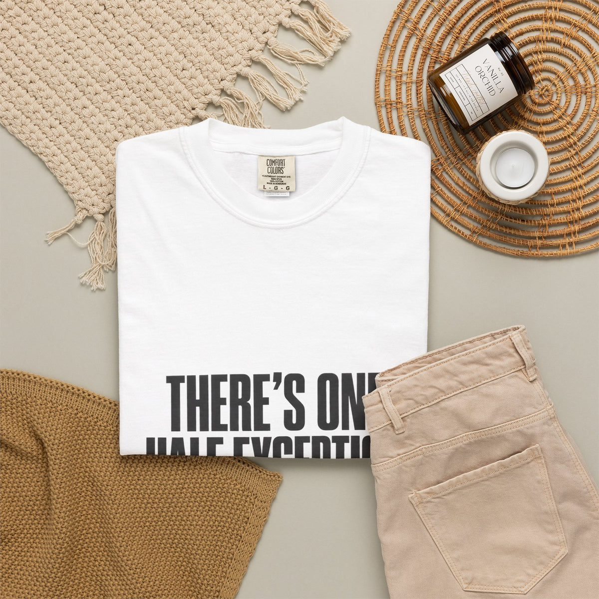 T‑Shirt — "There's One Half Exception" Retro Statement Tee