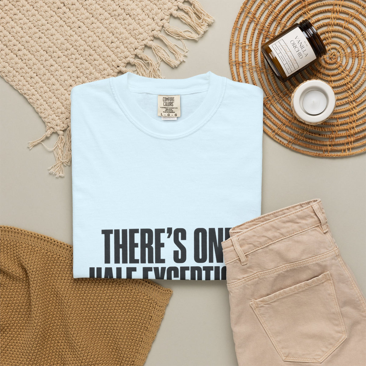 T‑Shirt — "There's One Half Exception" Retro Statement Tee