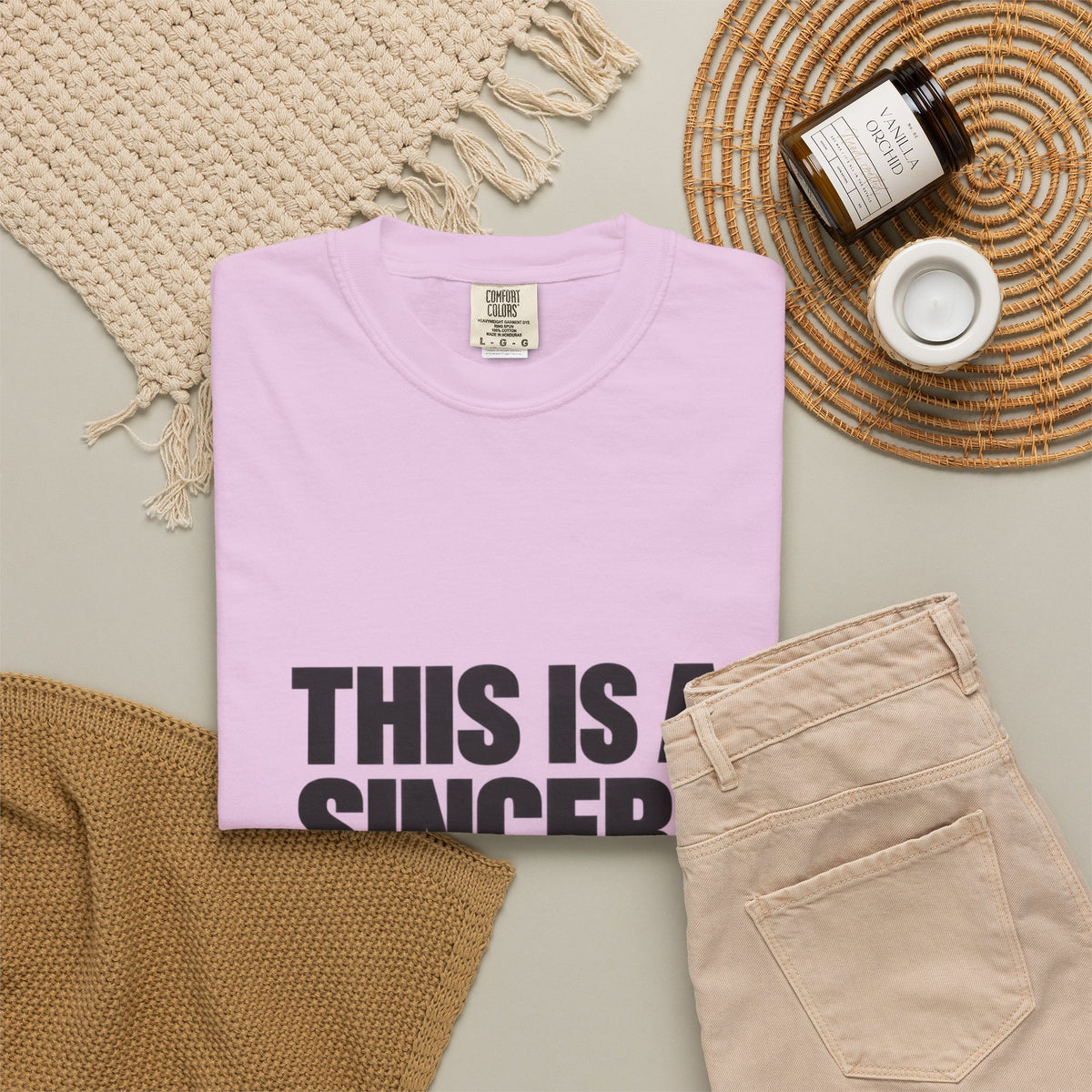 Graphic T-Shirt — "This Is A Sincere Lame-Ass Job" Bold Statement Tee