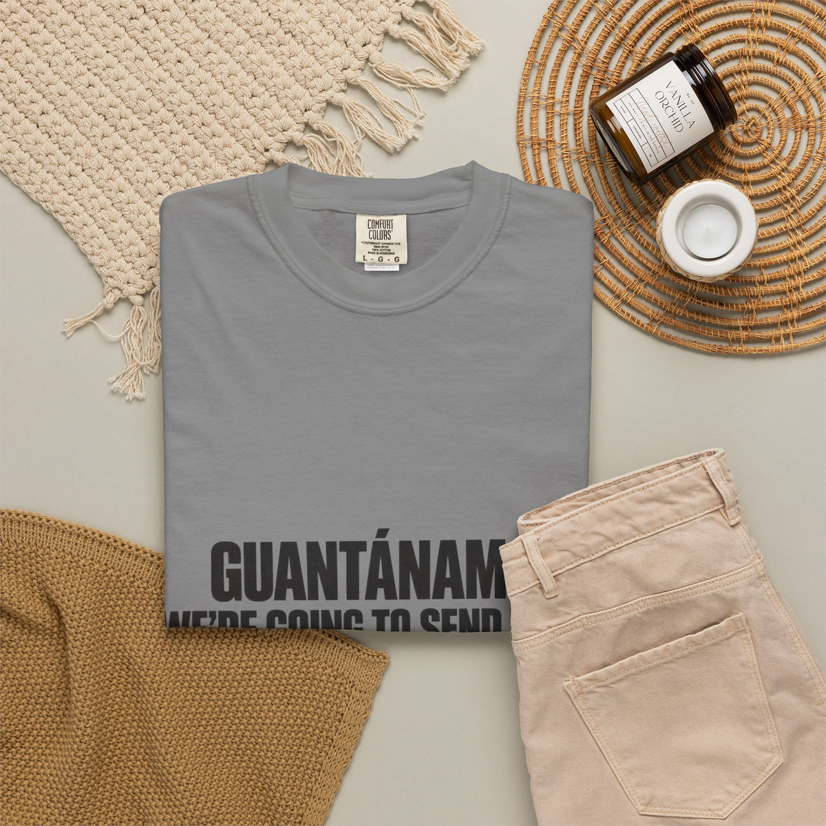 T-Shirt — "GUANTÁNAMO? WE'RE GOING TO SEND YOU TO JERUSALEM" Bold Statement Tee