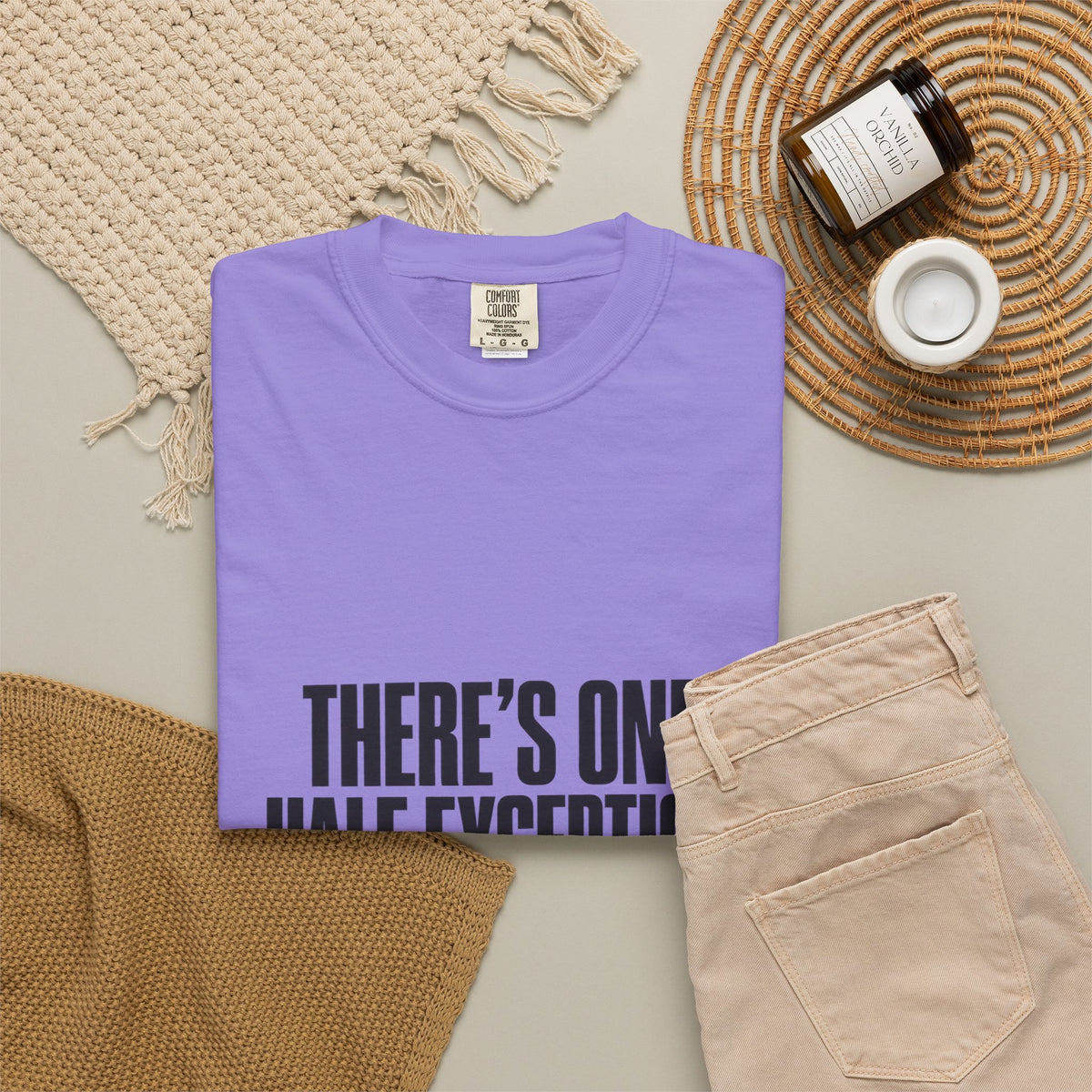 T‑Shirt — "There's One Half Exception" Retro Statement Tee