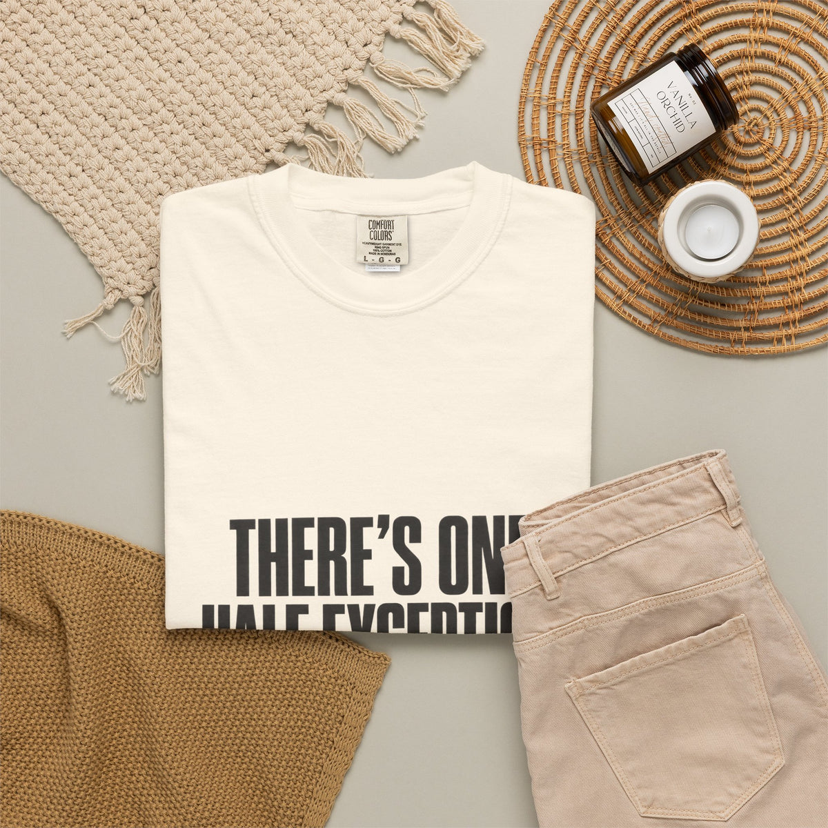 T‑Shirt — "There's One Half Exception" Retro Statement Tee