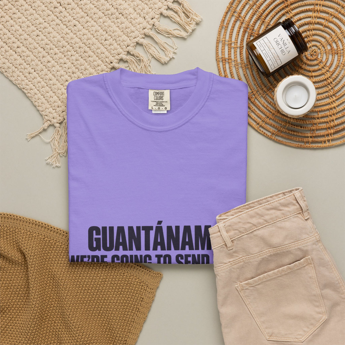 T-Shirt — "GUANTÁNAMO? WE'RE GOING TO SEND YOU TO JERUSALEM" Bold Statement Tee