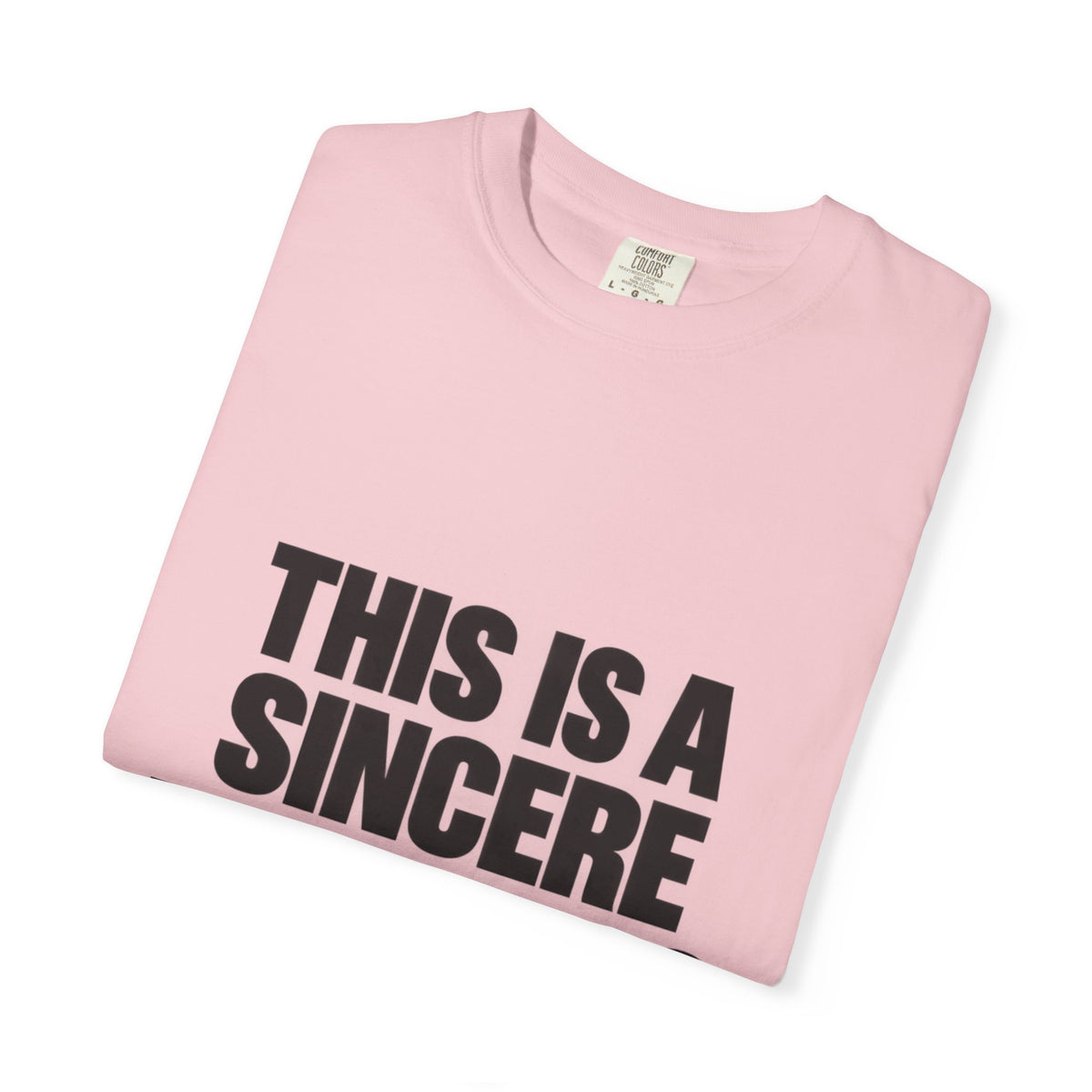 Graphic T-Shirt — "This Is A Sincere Lame-Ass Job" Bold Statement Tee
