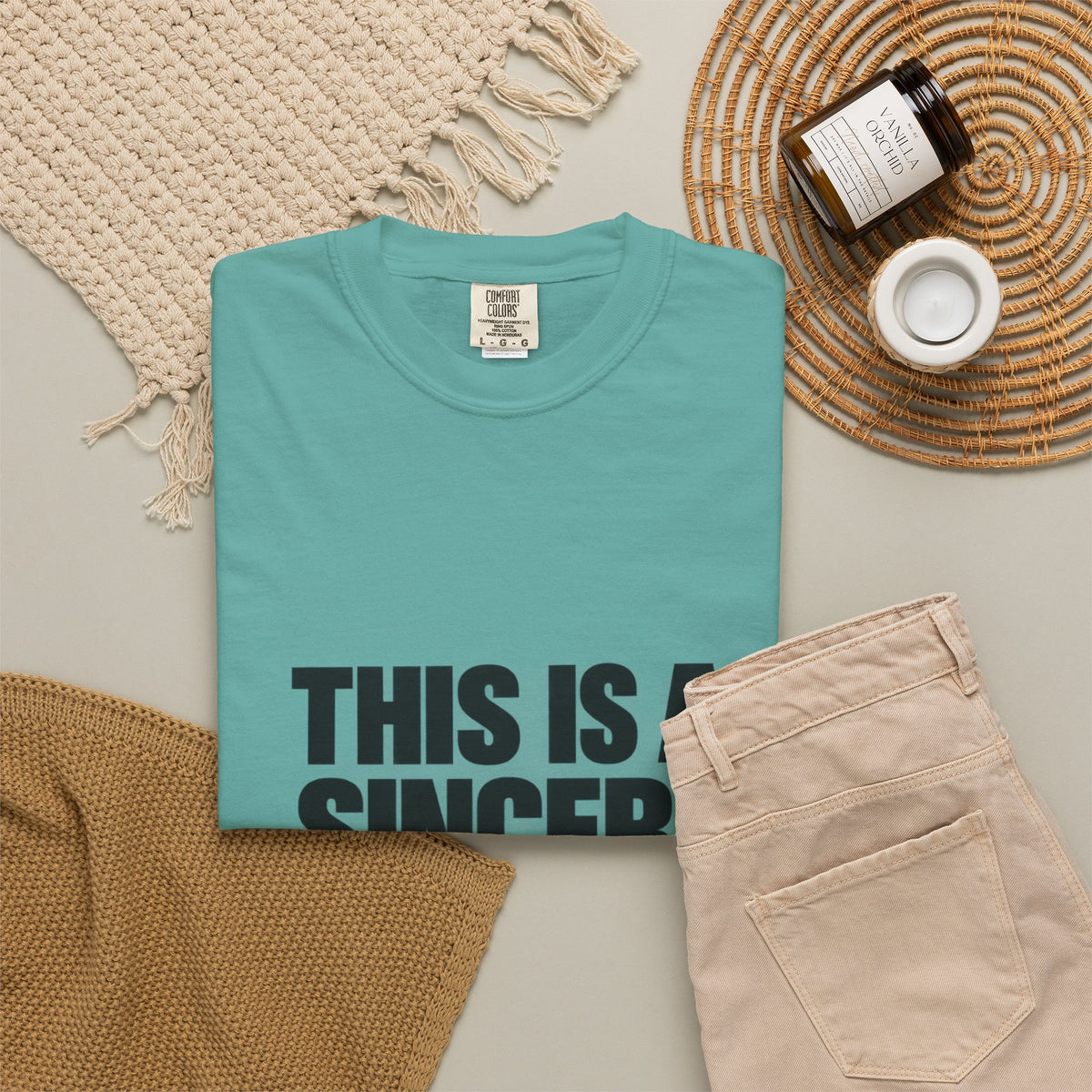 Graphic T-Shirt — "This Is A Sincere Lame-Ass Job" Bold Statement Tee