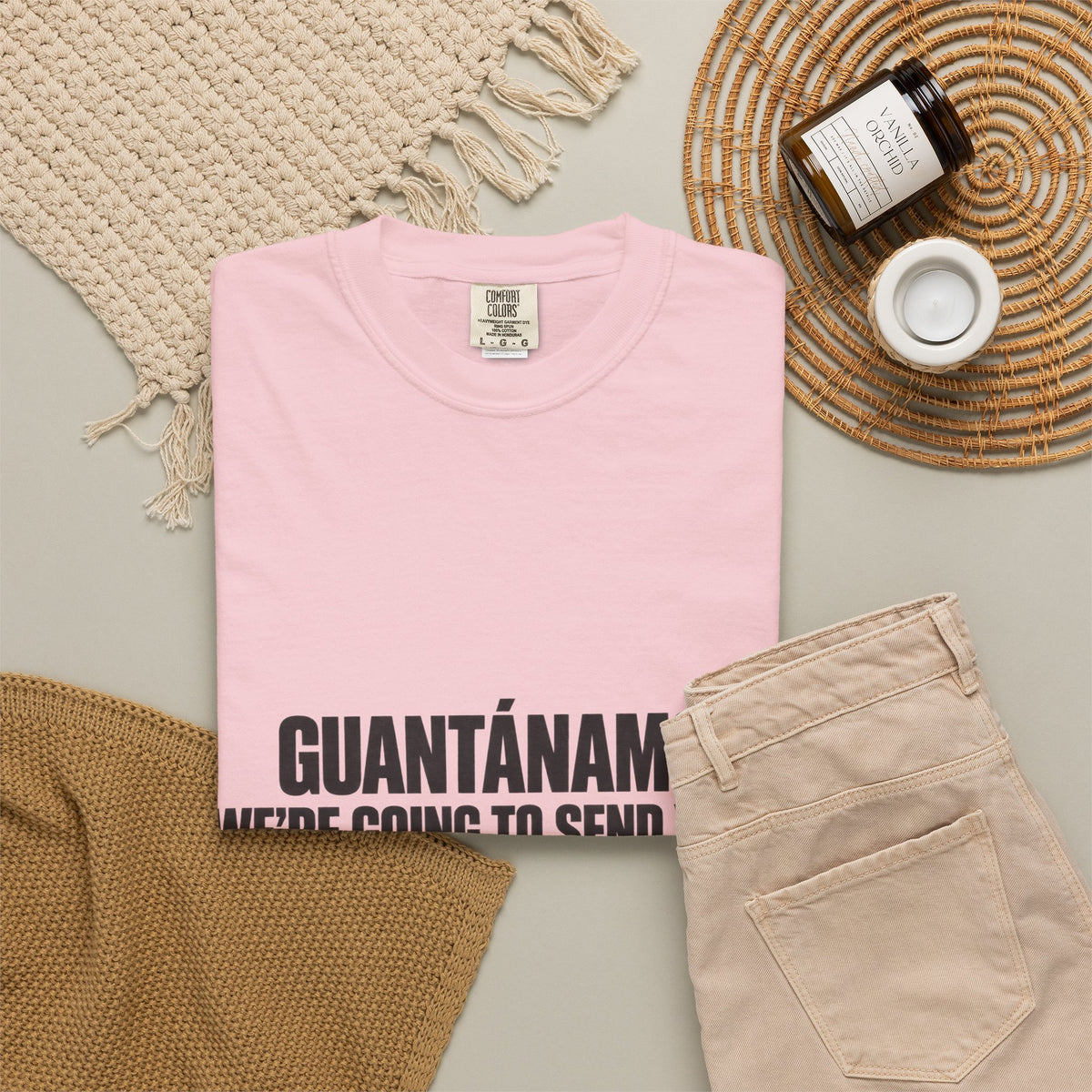 T-Shirt — "GUANTÁNAMO? WE'RE GOING TO SEND YOU TO JERUSALEM" Bold Statement Tee