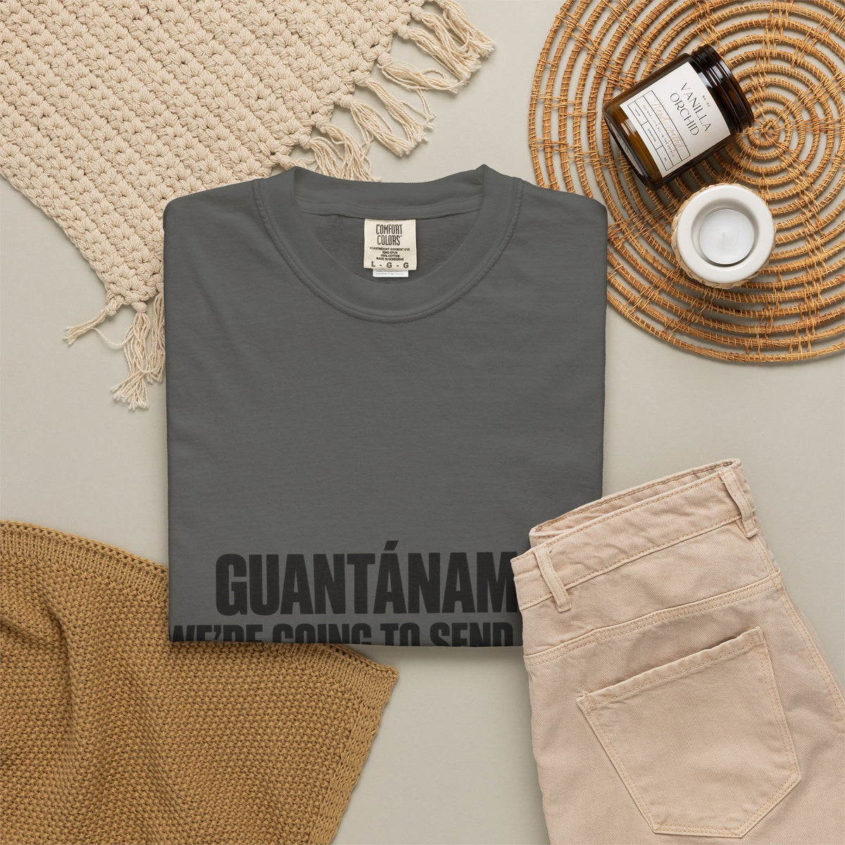 T-Shirt — "GUANTÁNAMO? WE'RE GOING TO SEND YOU TO JERUSALEM" Bold Statement Tee