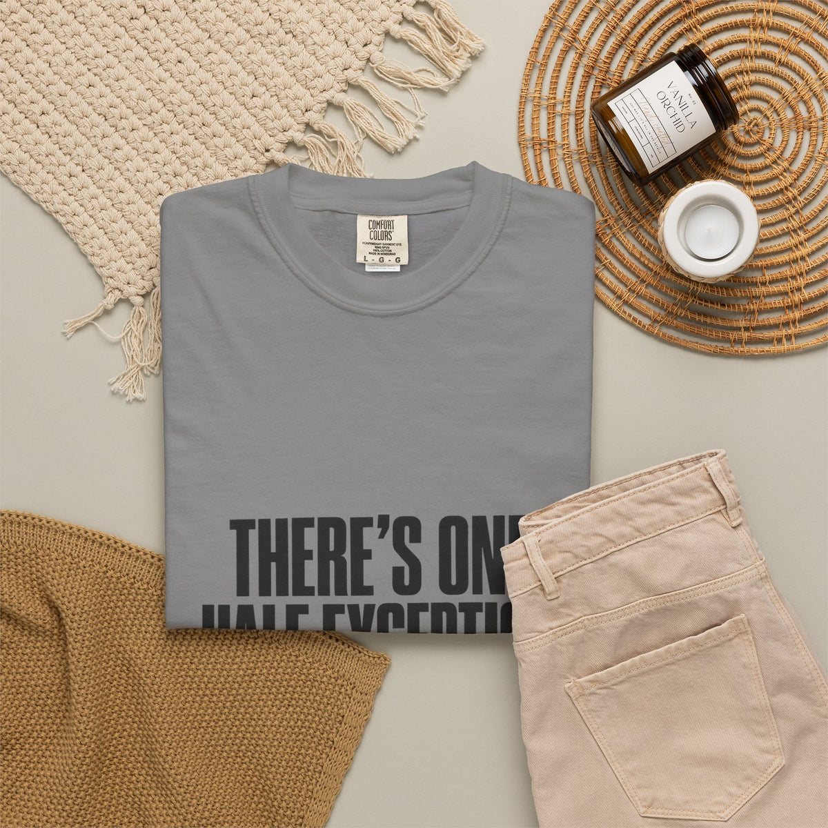T‑Shirt — "There's One Half Exception" Retro Statement Tee