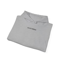 Hoodie — Minimal "CHA GET MERCH" Chest Logo Pullover
