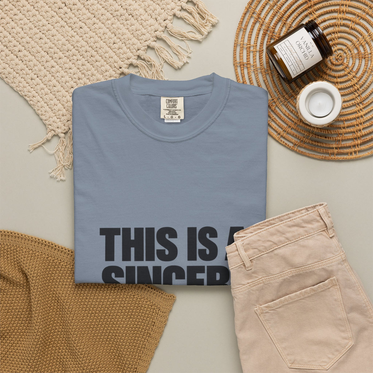 Graphic T-Shirt — "This Is A Sincere Lame-Ass Job" Bold Statement Tee