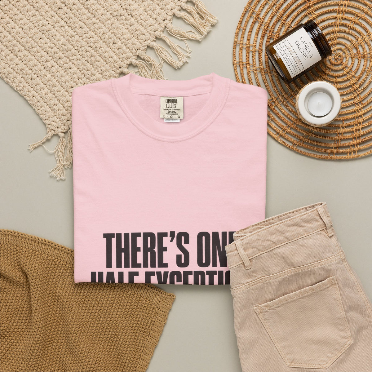 T‑Shirt — "There's One Half Exception" Retro Statement Tee