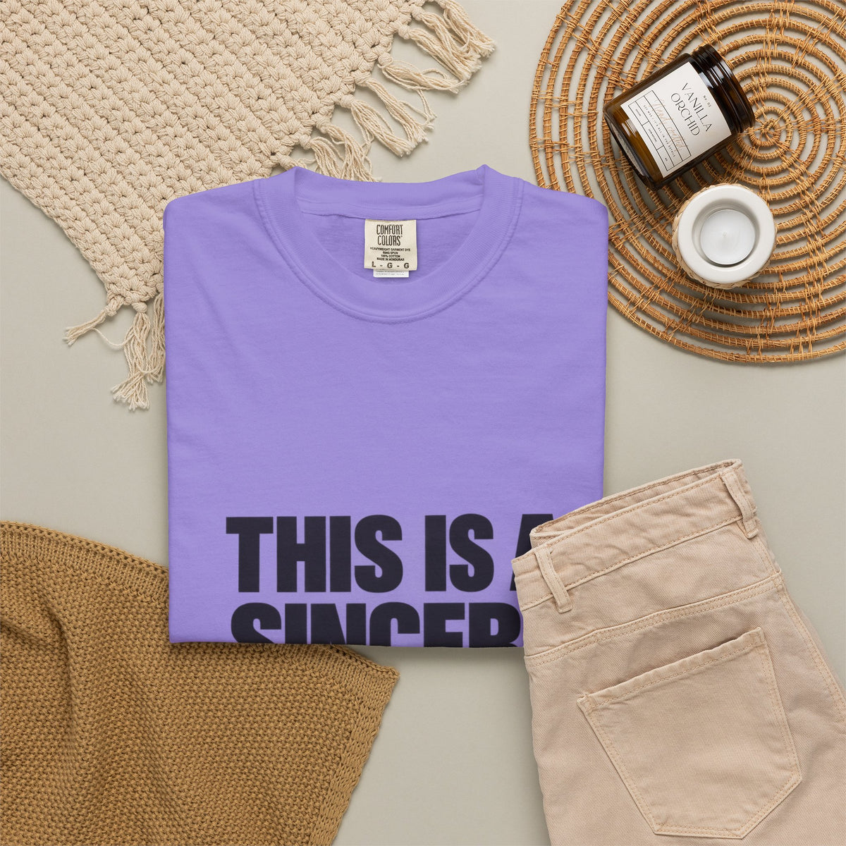 Graphic T-Shirt — "This Is A Sincere Lame-Ass Job" Bold Statement Tee